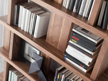 3023 - Open double-sided wooden bookcase by Angel Cerdá - view 3
